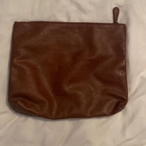 Free People Vegan Leather accessories bag, pouch 11x14 inches